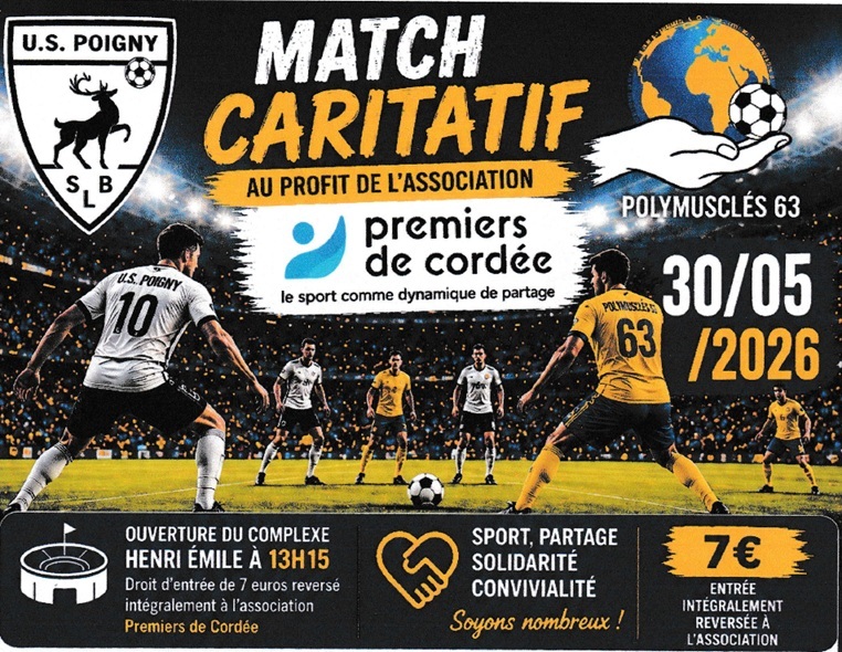 match caritatif poigny
